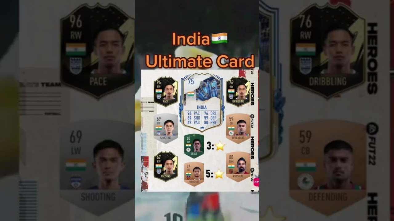 India best fifa 23 card 🇮🇳🔥 