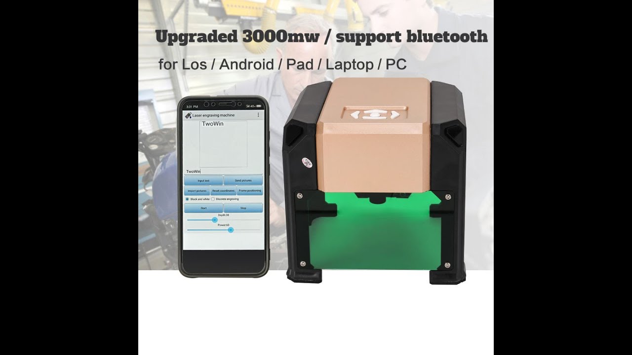 CNC Laser Engraver DIY Logo Mark Printer Cutter