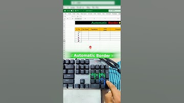 Add Automatic Borders in Excel with Just ONE Trick | You’ll Be Shocked How Easy It Is #excel #border