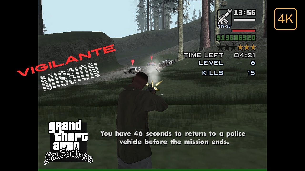VIGILANTE MISSIONS In GTA SAN ANDREAS YouTube 