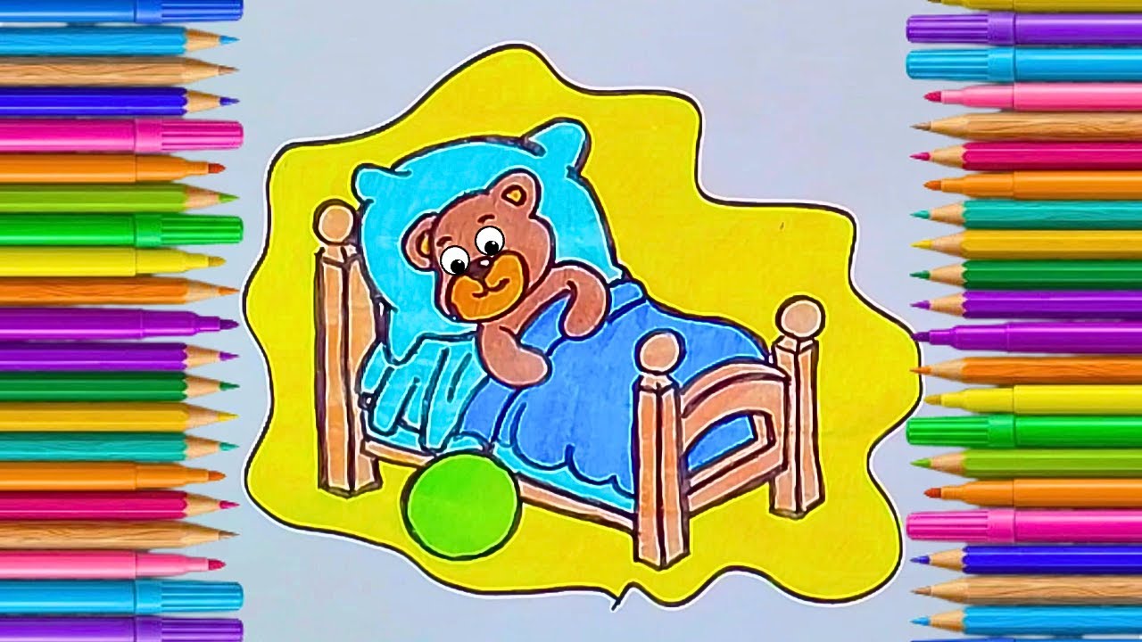 Desenhar e Pintar: O Ursinho e a Bola Nova🎾🥎 | Feneco Arts