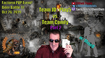 Factorio PVP Biter Challenge 12 - Team JD_Play5 vs. Team Comfy
