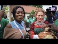 Nigerians try Russian Food for the first time