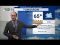 Becoming cloudy Thursday night; rain returns Friday