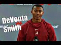 Alabama receiver DeVonta Smith says quarterback Bryce Young is ready