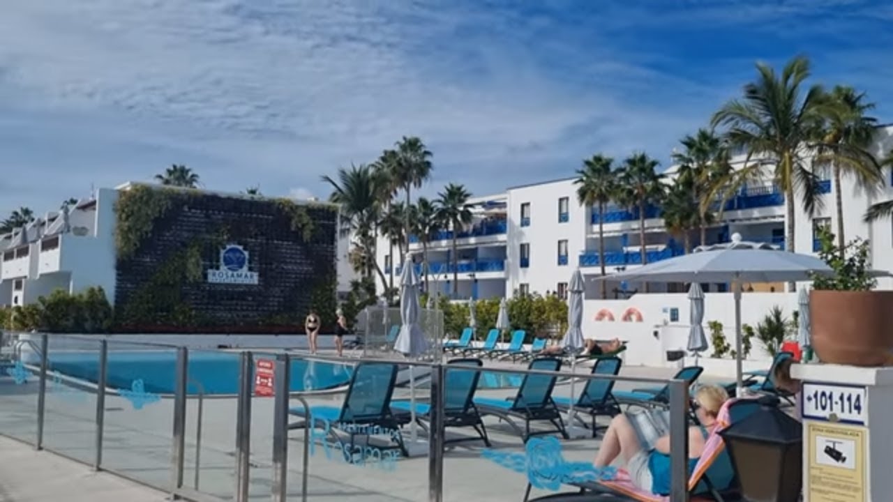 Lanzarote Spain Puerto Del Carmen Rosamar Apartments YouTube