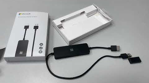 Microsoft 4K Wireless Display Adapter Model 1942 UNBOXING