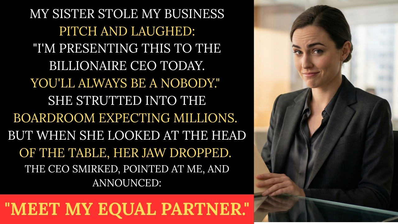 My Sister Stole My Business Pitch For A Billionaire—Until She Walked Into The Boardroom And Saw Me