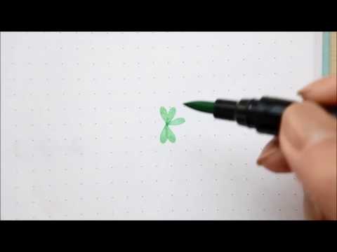カラー筆ペンでペタッとイラスト Youtube