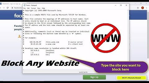 Block Websites On Windows 10 Using The Hosts File