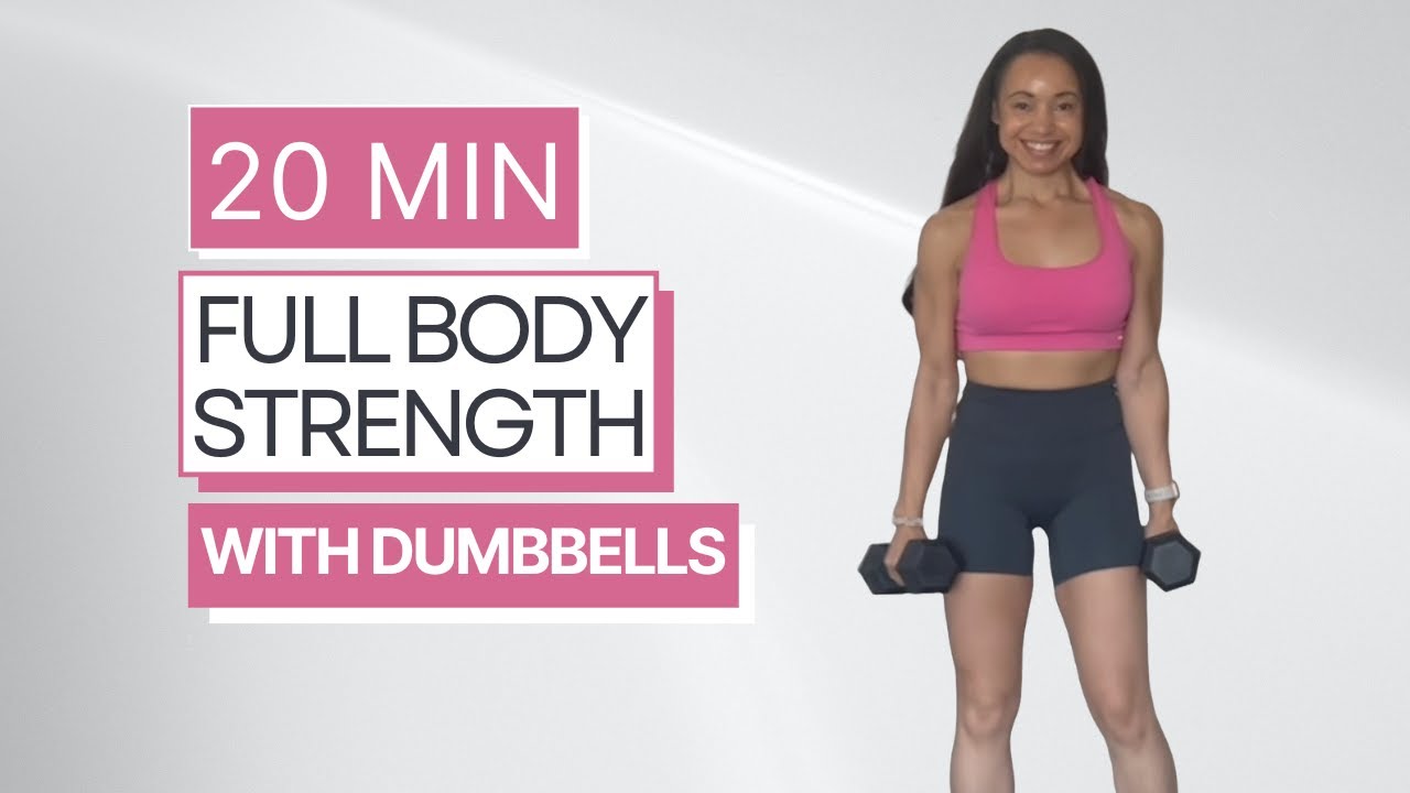 20 Minute Full Body Burn Dumbbell Workout [NO REPEAT Strength Training ...