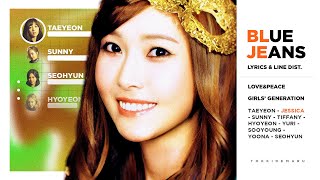 Girls Generation 少女時代 - Blue Jeans Color Coded Lyrics & Line Distribution