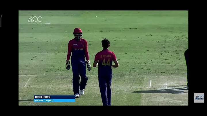 highlights of Pakistan u19 Vs UAE u19 in u19asiw cup