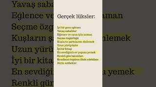 Lüks Hayatın Sırrı Basit Mutluluklarda Gizli Resimi