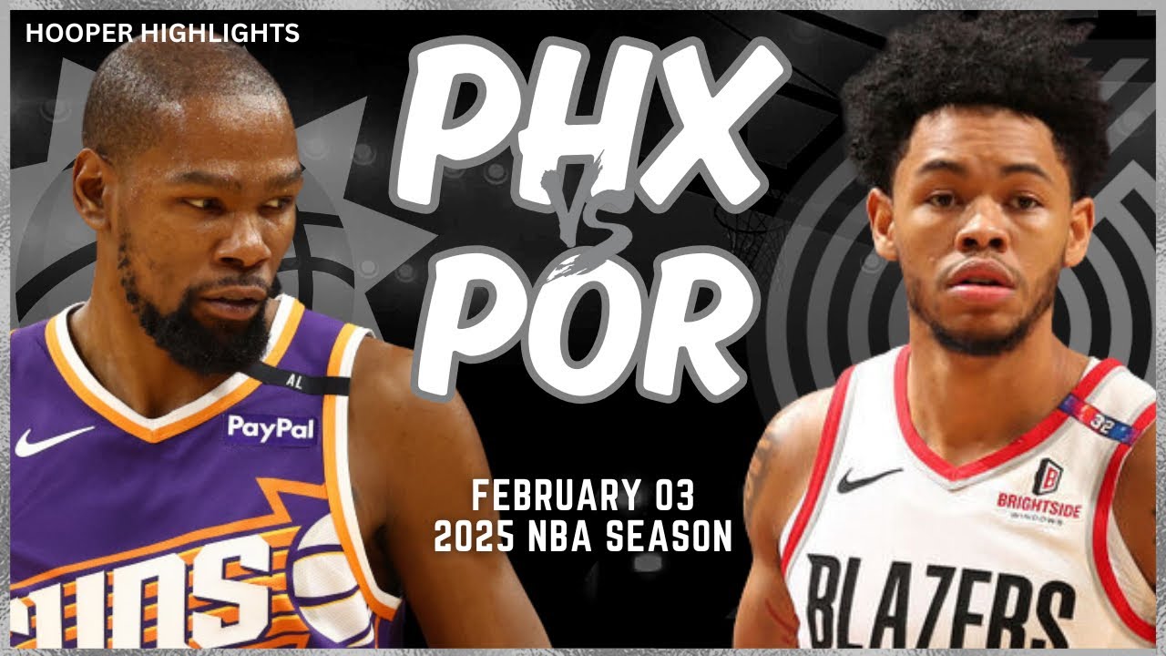 Phoenix Suns vs Portland Trail Blazers Full Game Highlights | Feb 3 | 2025 NBA Season