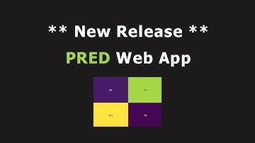**NEW** WebApp Release - PRED **