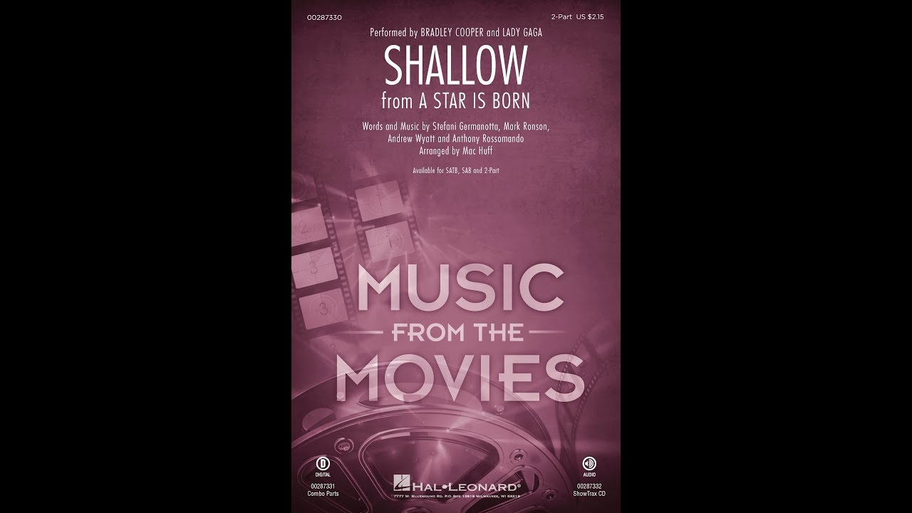 Shallow from A Star Is Born 2 Part Choir   Arranged by Mac Huff