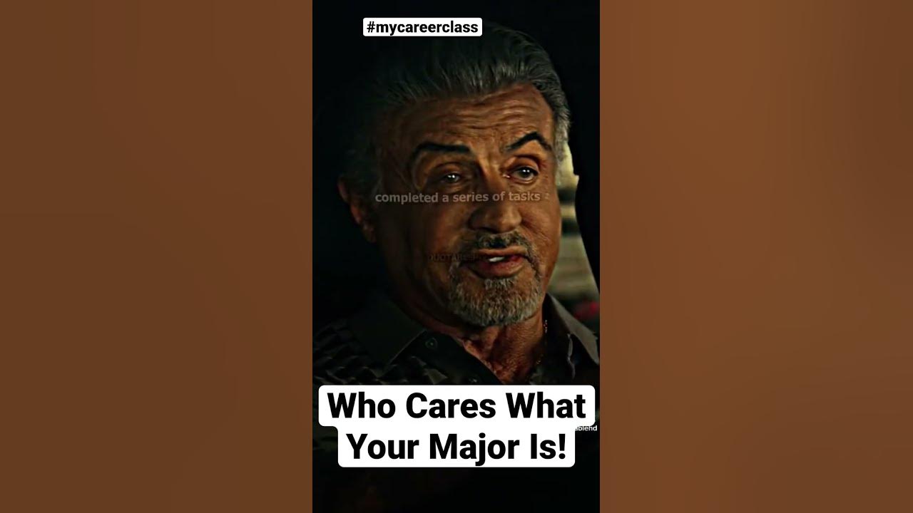 Who Cares What Your Major Is! Sylvester Stallone speaks the truth about college degrees! - YouTube