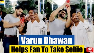 Varun Dhawan teaches a fan how to take a selfie with celebrity screenshot 3