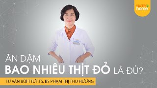 MỘT TUẦN CHO BÉ ĂN BAO NHIÊU THỊT ĐỎ LÀ ĐỦ?