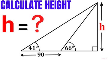Find the height h in the right triangle | Important Geometry and Trigonometry skills explained