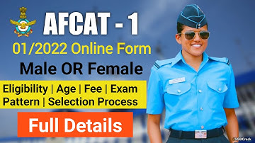 Indian Air Force AFCAT-1 New Online Form 2022  | AFCAT 12th & Graduate Pass Male or Female 2021