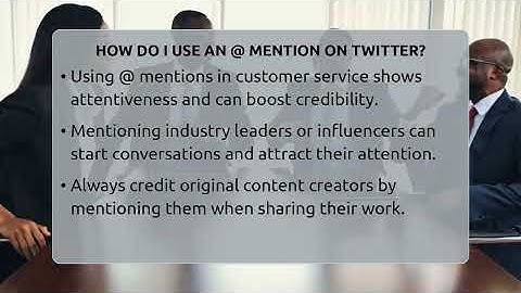 How Do I Use An @ Mention On Twitter? - Everyday-Networking