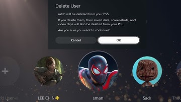 How To Delete User, How Add User, How To Play As Guest, ユーザーを削除する方法 PS5 Menu Interface Tips & Tricks