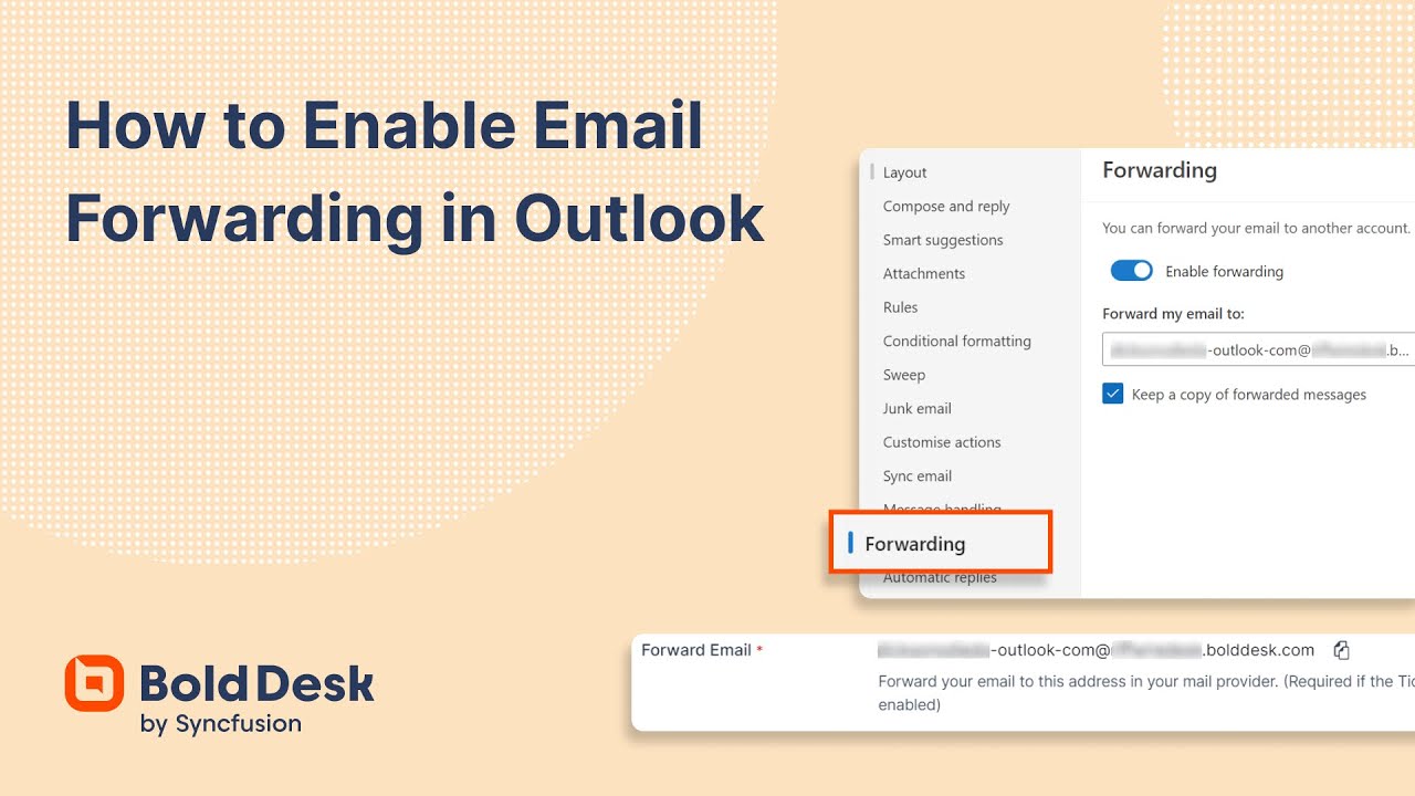 How To Enable Email Forwarding In Outlook YouTube