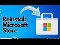 How to reinstall Microsoft App Store/Microsoft App Store को पुनः इंस्टॉल कैसे करें