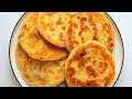 Быстрые луковые лепешки на сковороде. Очень вкусные и слоеные лепешки!