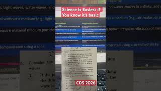 Longitudinal vs Transverse Waves | Physics PYQs | UPSC CDS NDA CAPF
