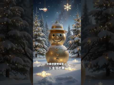 各種特殊材質雪人⛄想要堆哪一隻？留言告訴我 #MyEdit #ai