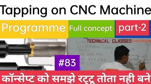 CNC programme for tapping ||CNC programming in hindi