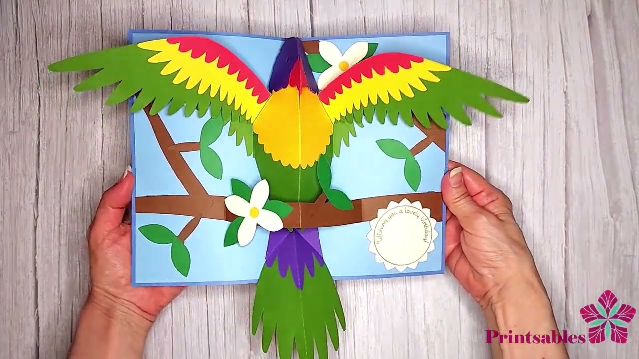 Parrot Pop-up Card Tutorial