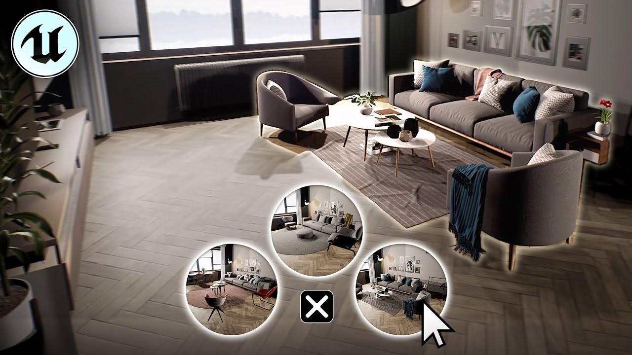 Интерактивная презентация интерьера | Обучающее видео по Unreal Engine 5