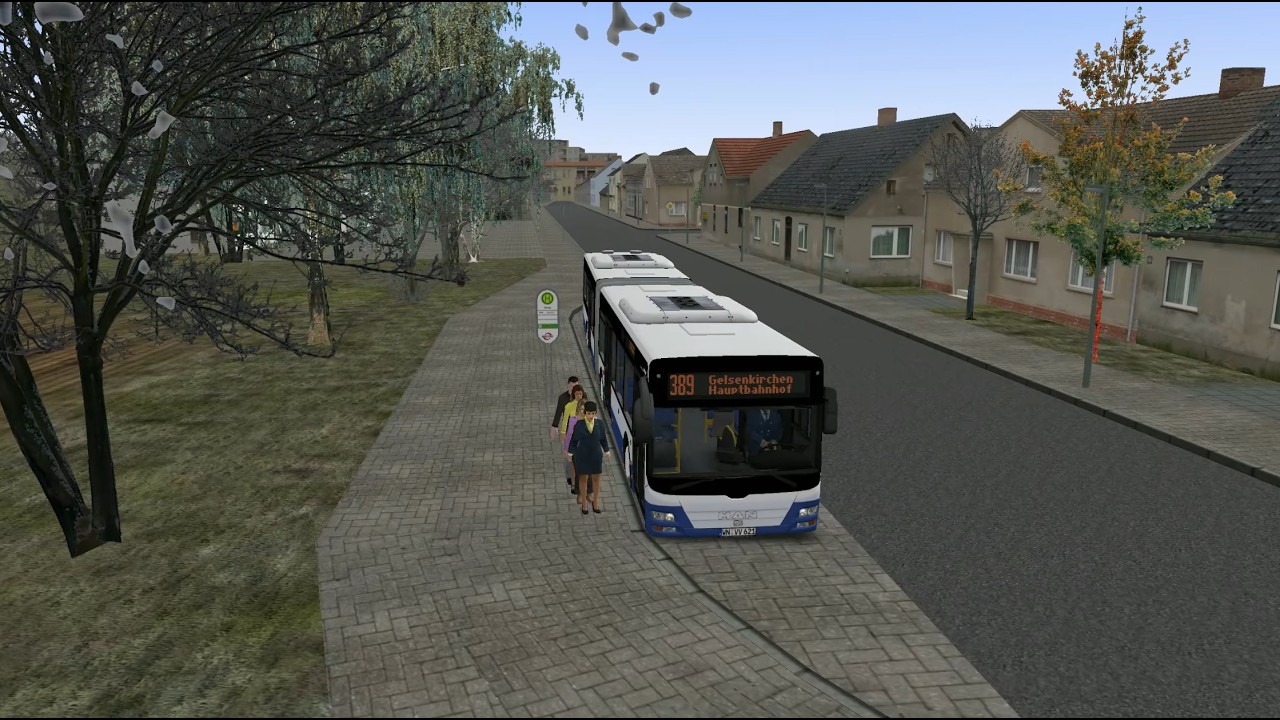 MAN Lion's City A23 EEV D2066 Voith Linie 389 Zilleweg nach GE-HBF | NeoMan Overhaul 3.62 | OMSI2