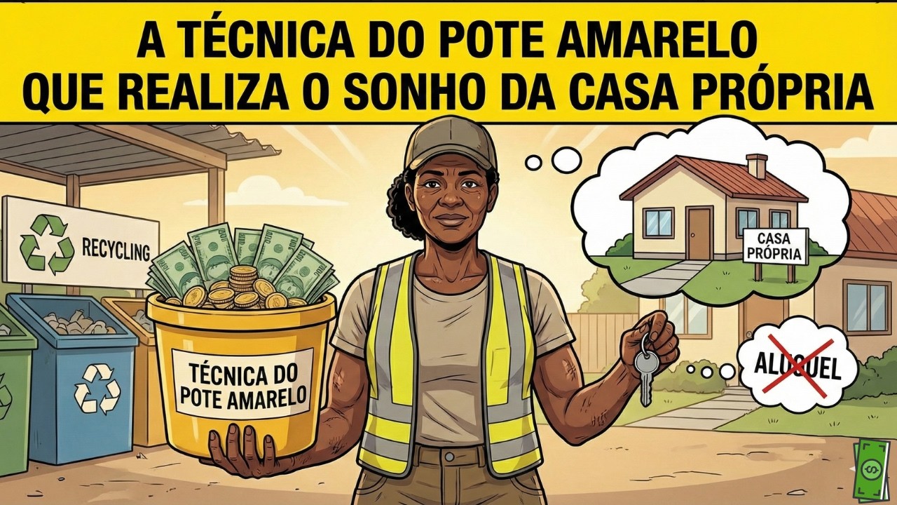 Como uma EX-CATADORA DE LIXO usou a Técnica DO POTE AMARELO e DEU ENTRADA NA CASA PRÓPRIA