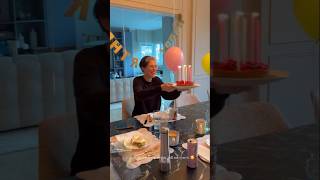 Bianca Balti receives a cake and greetings from her youngest daughter on her 40th birthday ❤️❤️
