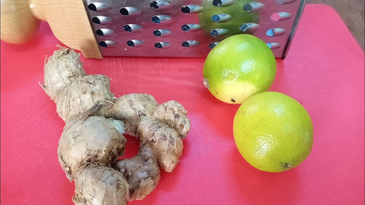 Every night before bed drink ginger with lemon A healthy drink YouTube