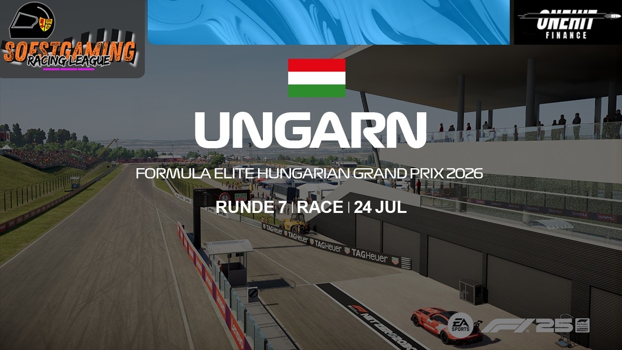 Soestgaming Racing League Elite| Season 4 | Rennen 07 | Ungarn | powered by Onehit Finance
