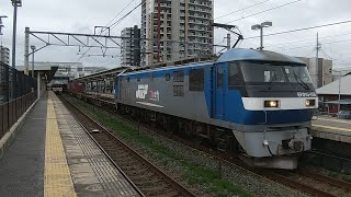1073ﾚ EF210-158号機牽引貨物列車(下り)相見駅通過