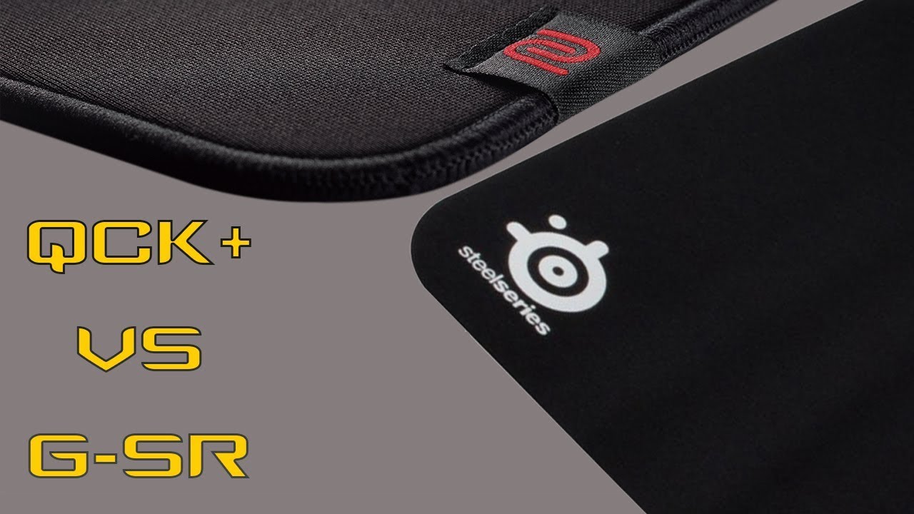 Zowie G-SR VS Steelseries QCK+ - QUICK REVIEW AND COMPARISON - BEST MOUSE  PAD FOR CS:GO