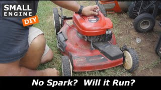Toro Recycler Lawn Mower with a Tecumseh Engine has no Spark