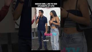 Indian girl lies to 600 students at her college!