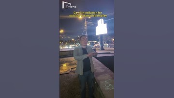 Day 6 installation of mechanical rotating led tower display #leddisplay #szimore #rotatingleddisplay