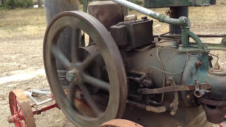McDonald  40hp hot bowl engine , start up