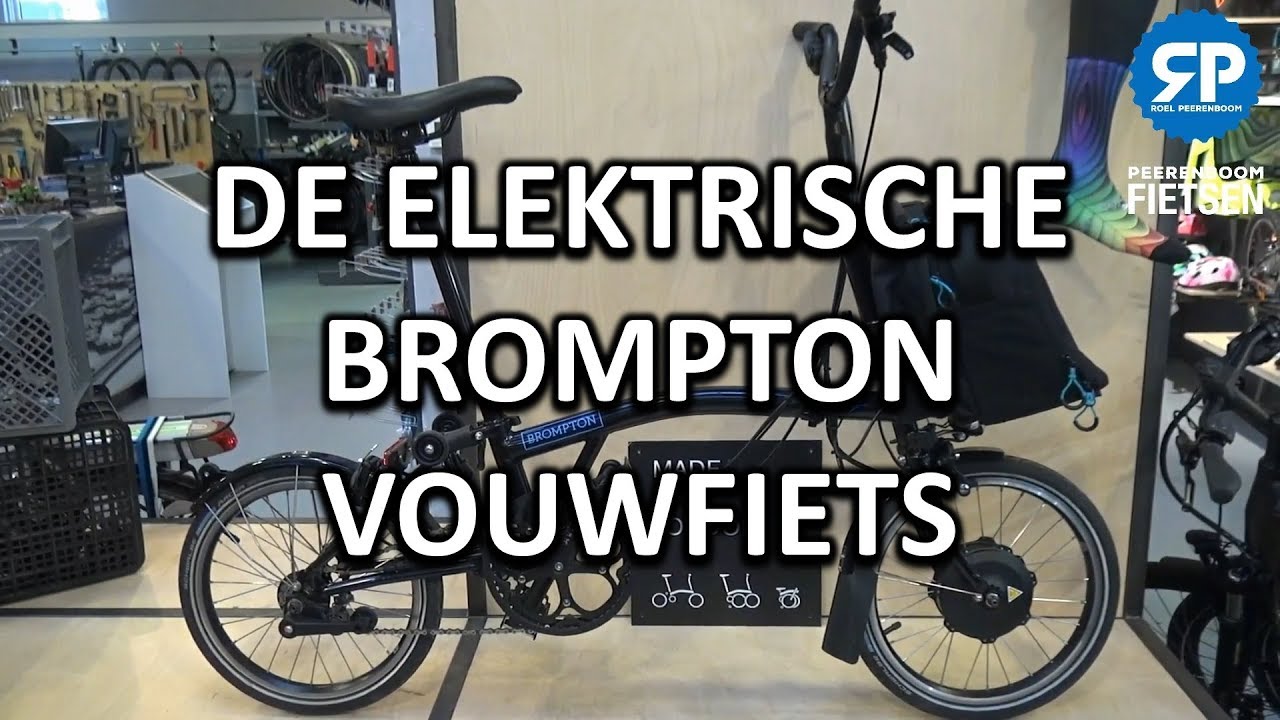 Gewond raken blootstelling Aanpassen De ELEKTRISCHE Brompton VOUWFIETS - YouTube