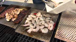 CooksEssentials Easy Lift Stainless Steel Oversized BBQ Grill Plate on QVC For More Information or to Buy: http://qvc.co/1TCrIji This previously recorded video may not represent current pricing and availability.