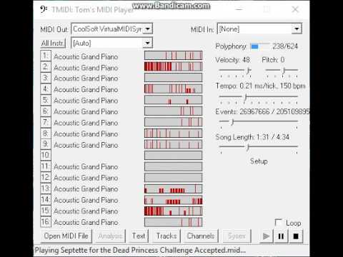[Black MIDI] Septette For the dead Princess 102 Million notes no lag - 我的天啊！！發生了什麼我的電腦？
MIDI By : MrBurn37000vrMade By : Cameron Troy Russel